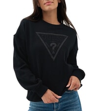 GUESS TRIANGLE GLITTER  Bluza bawełniana odrzutowiec - Bluzy damskie - 1