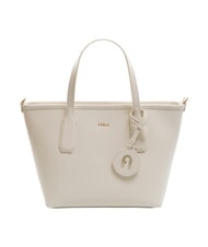 FURLA CLASSIC Torebka, sk&oacute;rzana torba na zakupy ptasie mleczko - Torby damskie - 1