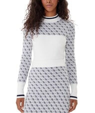 GUESS MOCK NECK AUBREY 4G Sweter o dopasowanym kroju - Koszulki damskie