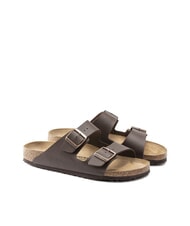 BIRKENSTOCK ARIZONA BIRKO FLOR Sandały z dwiema klamrami ciemnobrązowy - Buty uniseks - 1