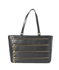 LOVE MOSCHINO ZIPLINE Torba na zakupy na ramię Czarny - Torby damskie - 1