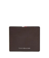 TOMMY HILFIGER TH CORP Kompaktowy sk&oacute;rzany portfel ziarna kawy - Portfele męskie - 1