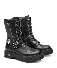 CULT SLASH 4585 Sk&oacute;rzane botki z klamrami - Buty damskie