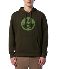 NORTH SAILS GRAPHIC Bluza z kapturem bawełniana leśna zieleń - Bluzy męskie - 1