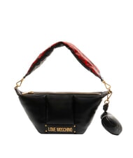 LOVE MOSCHINO PUFFY LOGO Mała torebka na ramię w kształcie serca - Torby damskie