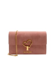 LOVE MOSCHINO SMART DAILY Torba na ramię z klapką antyczny r&oacute;ż - Torby damskie - 1