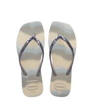 HAVAIANAS STYLESLIM SQUARE GLITTER Klapki kwadratowe - Buty damskie