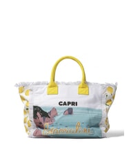 BRACCIALINI SUMMER Torba pł&oacute;cienna z nadrukiem Capri - Torby damskie - 1