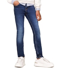 TOMMY HILFIGER TH KIDS Spodnie jeansowe o dopasowanym kroju - Spodnie dziecięce