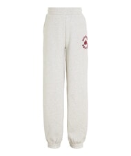 TOMMY HILFIGER TH KIDS Spodnie dresowe z herbem nowy jasnoszary melanż - Dresy dziecięce - 1