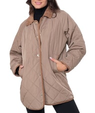 TOMMY HILFIGER TH Dwustronna kurtka średniej długości klasyczny khaki - Kurtki damskie - 1