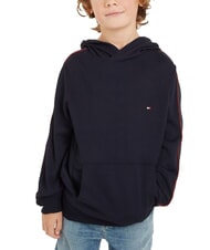 TOMMY HILFIGER TH KIDS Bluza z kapturem i logo na rękawie pustynne niebo - Bluzy dziecięce - 1