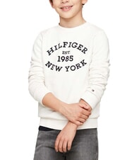 TOMMY HILFIGER TH KIDS Bluza z okrągłym dekoltem i nadrukiem starożytna biel - Bluzy dziecięce - 1