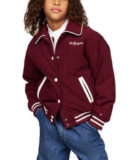 TOMMY HILFIGER TH KIDS Kurtka typu bomber w prążki głęboko czerwony - Kurtki dziecięce - 1