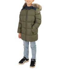 COLMAR E-CONCRETE KIDS Pikowana kurtka puchowa z kapturem krzew-granatowo-wulkański - Kurtki dziecięce - 1