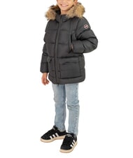 COLMAR E-CONCRETE KIDS Kurtka puchowa z kapturem wulkan-czarny - Kurtki dziecięce - 1