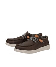 HEY DUDE WALLY Sk&oacute;rzane mokasyny szary - Buty męskie - 1