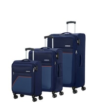 AMERICAN TOURISTER SKY SURFER Zestaw 3 rozkładanych w&oacute;zk&oacute;w: kabinowy, średni i duży - Zestaw w&oacute;zk&oacute;w