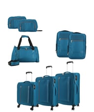 AMERICAN TOURISTER BLAZING RIDE Zestaw 3 w&oacute;zk&oacute;w + torba podr&oacute;żna + 2 plecaki + 2 kosmetyczki - Zestaw w&oacute;zk&oacute;w
