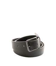 CALVIN KLEIN CASUAL PIN BUCKLE Pasek sk&oacute;rzany czarny / matowy metaliczny - Paski - 1
