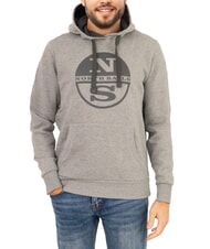 NORTH SAILS LOGO Bluza z kapturem i kieszenią średni szary melanż - Bluzy męskie - 1