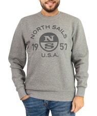 NORTH SAILS LOGO Bluza z okrągłym dekoltem i dużym nadrukiem - Bluzy męskie