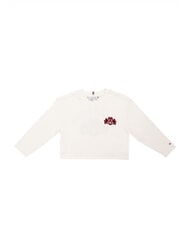 TOMMY HILFIGER TH KIDS Koszulka z długim rękawem i herbem - Koszulka dziecięca