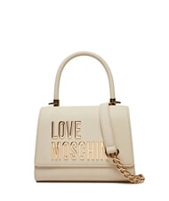 LOVE MOSCHINO BOLD LOVE Mała torebka z paskiem na ramię kość słoniowa - Torby damskie - 1