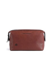 PIQUADRO BLACK SQUARE Sk&oacute;rzane etui kosmetyczne - Kosmetyczka
