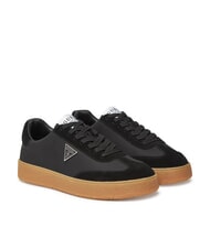 GUESS WIMAN Sk&oacute;rzane trampki CZARNY - Buty męskie - 1