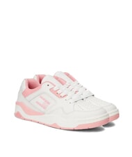 TOMMY HILFIGER TJW NEW BASKET Sk&oacute;rzane trampki r&oacute;żowy - Buty damskie - 1