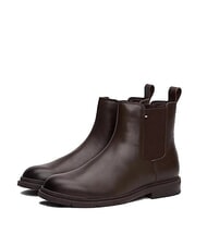 TOMMY HILFIGER FLEXIBLE HILFIGER Męskie sk&oacute;rzane botki do kostki - Buty męskie
