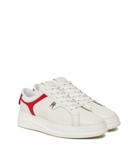 TOMMY HILFIGER POINTY COURT Sk&oacute;rzane trampki biały - Buty damskie - 1