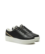 TOMMY HILFIGER PLATFORM MONOGRAM Sk&oacute;rzane trampki za kostkę czarny - Buty damskie - 1