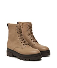 TOMMY HILFIGER BICOLOR Sk&oacute;rzane buty sznurowane beżowy - Buty damskie - 1