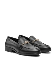 TOMMY HILFIGER TH  Mokasyny sk&oacute;rzane czarny - Buty damskie - 1