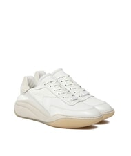 CALVIN KLEIN WEDGE MONO Sk&oacute;rzane trampki biały - Buty damskie - 1