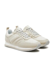 CALVIN KLEIN RUNNER LACE UP SAFF Sk&oacute;rzane trampki szary - Buty damskie - 1