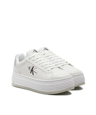 CALVIN KLEIN BOLD LOW LACE Sk&oacute;rzane trampki na platformie biały - Buty damskie - 1