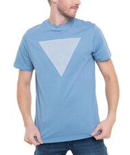 GUESS TRIANGLE LOGO Koszulka z kr&oacute;tkim rękawem o regularnym kroju - Koszulki męskie