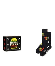 HAPPY SOCKS BLAST OFF BURGER Pudełko prezentowe 2 pary skarpetek - Skarpetki męskie
