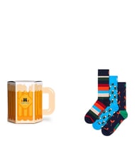 HAPPY SOCKS WURST AND BEER Pudełko prezentowe 3 pary skarpetek - Skarpetki męskie