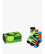 HAPPY SOCKS KIDS PEEK-A-BOO Pudełko prezentowe 3 pary skarpetek - Skarpetki unisex