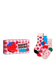 HAPPY SOCKS KIDS FRUITS & BERRIES Pudełko prezentowe 3 pary skarpetek - Skarpetki unisex
