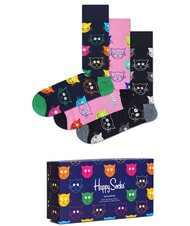 HAPPY SOCKS BLACK AND WHITE Zestaw prezentowy składający się z 3 par skarpetek - Skarpetki damskie