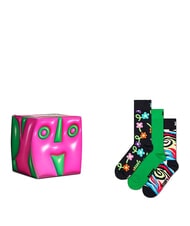 HAPPY SOCKS HYPER CUBE Zestaw prezentowy skarpetek 3 pary - Skarpetki damskie