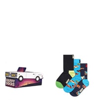 HAPPY SOCKS KIDS CAR Pudełko prezentowe 3 pary skarpetek - Skarpetki unisex