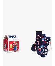 HAPPY SOCKS HOLIDAY KIDS Pudełko prezentowe 3 pary skarpetek - Skarpetki unisex