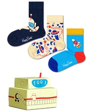 HAPPY SOCKS KIDS ASTRONAUT Zestaw prezentowy 3 pary skarpetek - Skarpetki unisex