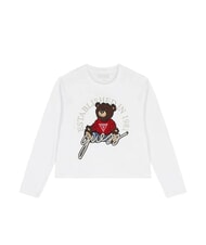 GUESS KIDS Koszulka z długim rękawem z misiem - Koszulka dziecięca